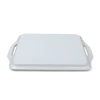 Cross-border melamine material double-ear tray, best-selling melamine plate, fruit, home living room coffee table, fruit plate, snack plate, fruit plate Application Scenario